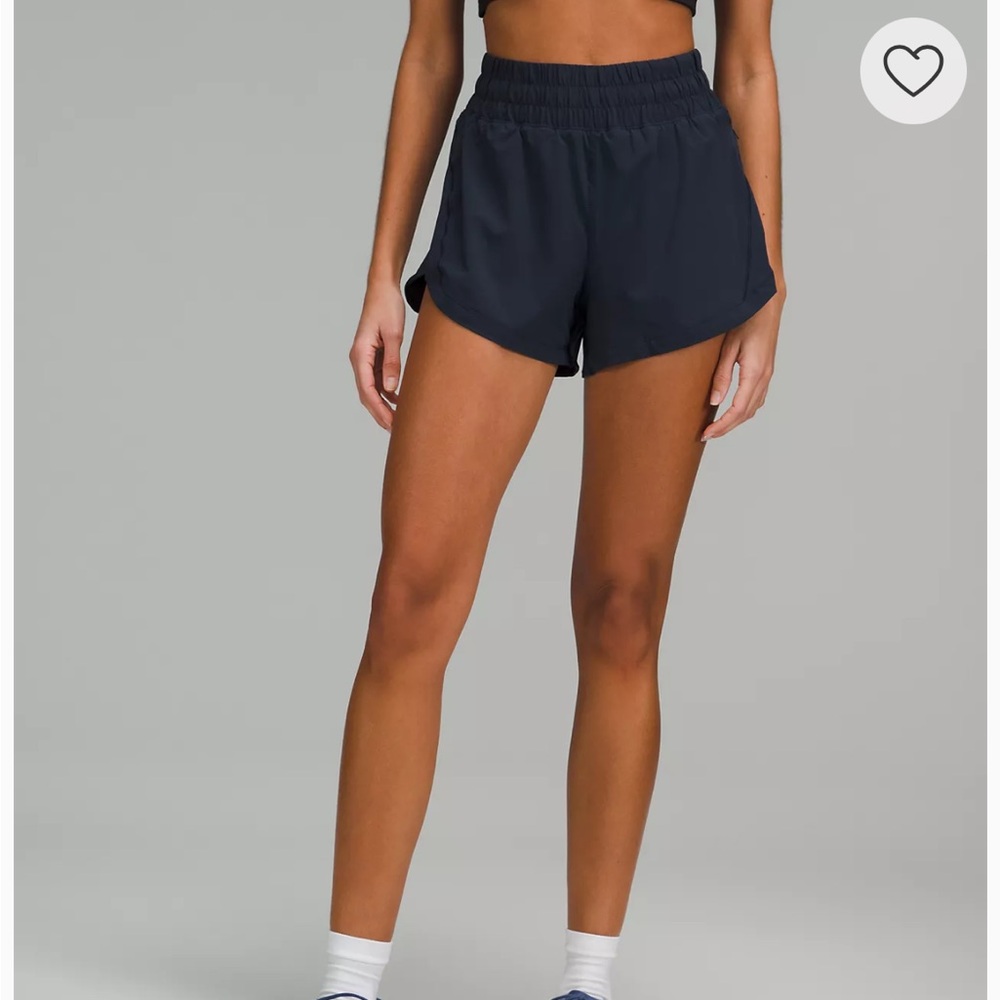 Lululemon size 6 Track That High Rise Shorts (3”)
